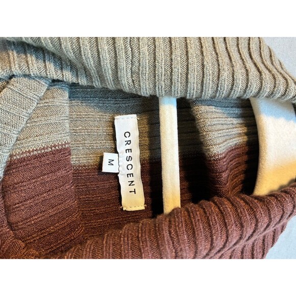 Crescent Sweater color block turtleneck sz Med - Picture 2 of 4